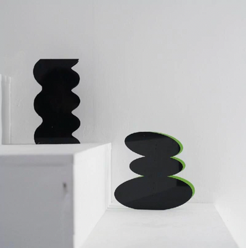 Jarrón Curve Black